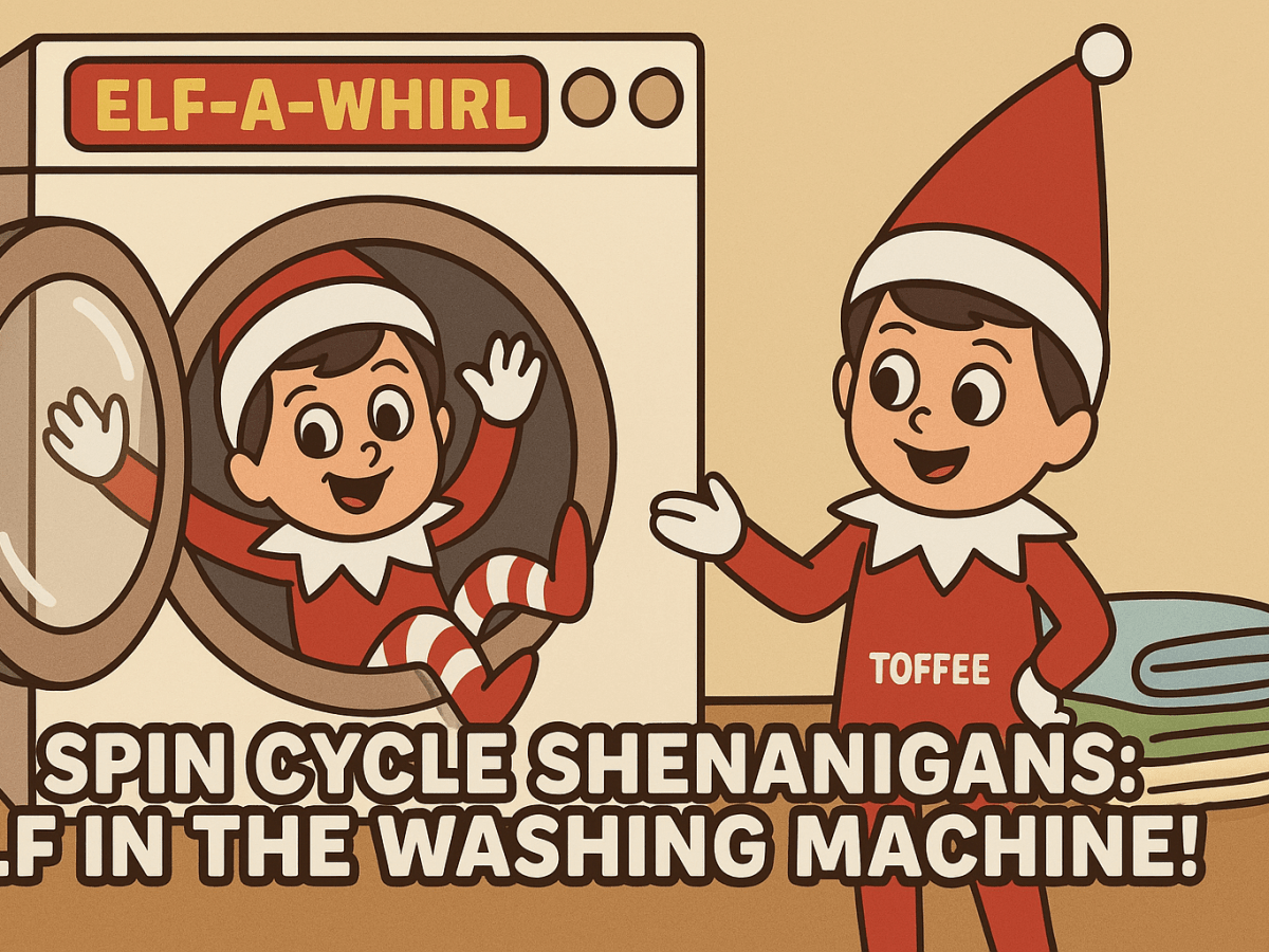 Day 20 – Spin Cycle Shenanigans: Elf in the Washing Machine!&nbsp;🌀